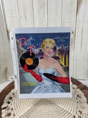 Patti Page mercury record and TV star 2 statuette dolls and their clothes.